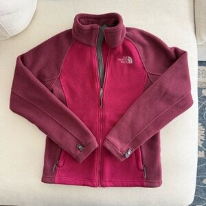 The North Face Deep Red Fleece Jacket